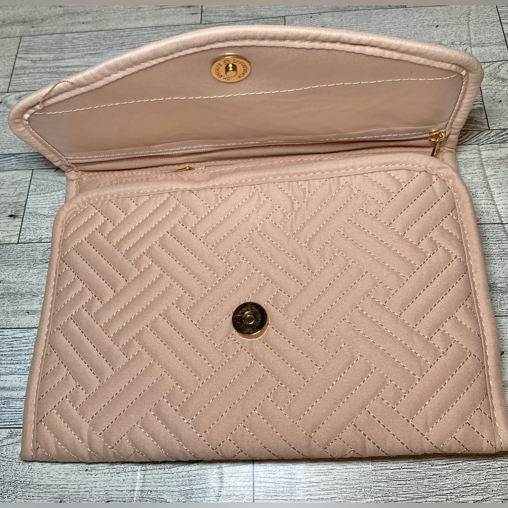 Kuak Travel Jewelry Foldable Blush Pink Portable‎ Makeup Organizer